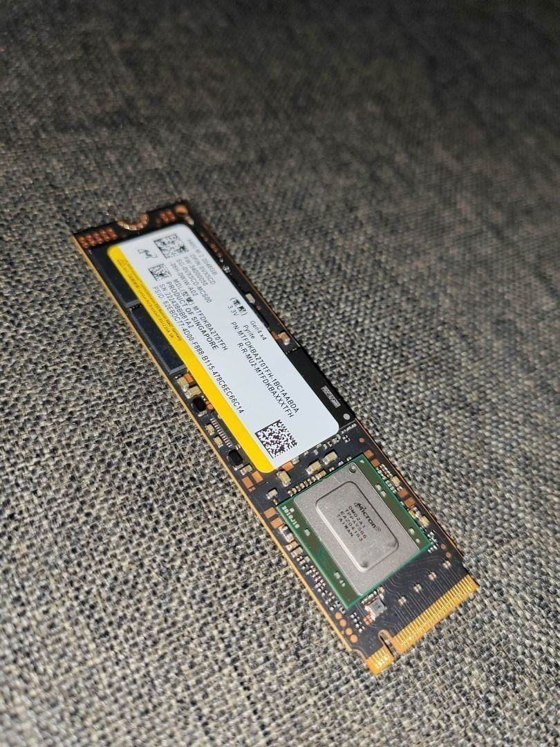 1TB MICRON 3400 GEN4 NVME SSD 176-layer TLC NAND 6700MB's