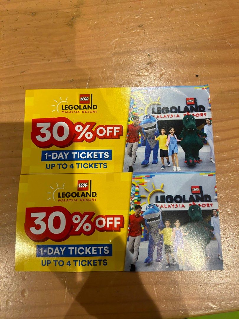 2 pairs legoland vouchers 30 off tickets Tickets Vouchers