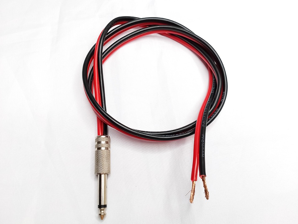 Cavo Audio 6.35mm Mono Cavo DC Pro 2 Piedi Da Jack 6.35mm Mono A Filo Spoglio - Per Altoparlanti O Cuffie 8 Ohm Tweeter - Foto 11