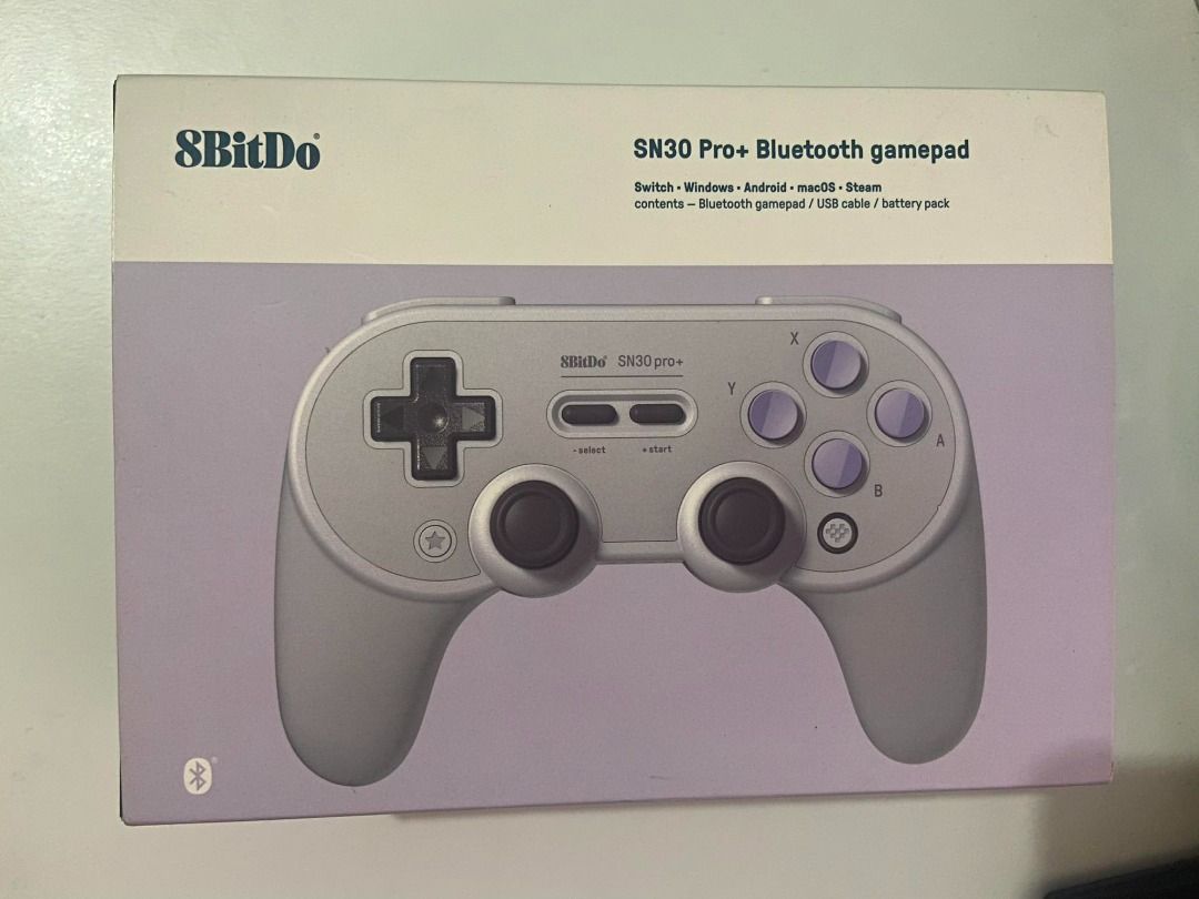 8BitDo Sn30 Pro+ Bluetooth Gamepad, Video Gaming, Gaming Accessories ...