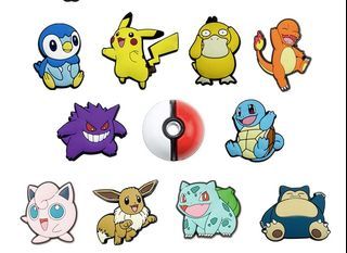 [9605] 洞洞鞋扣 / 配飾 - 寵物小精靈 / 皮卡超 Crocs accessary - Pokemon / Pikachu