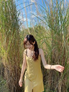 黃色裙子