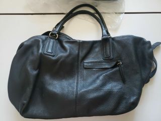 黑色荔枝皮。番工手袋。大size bag