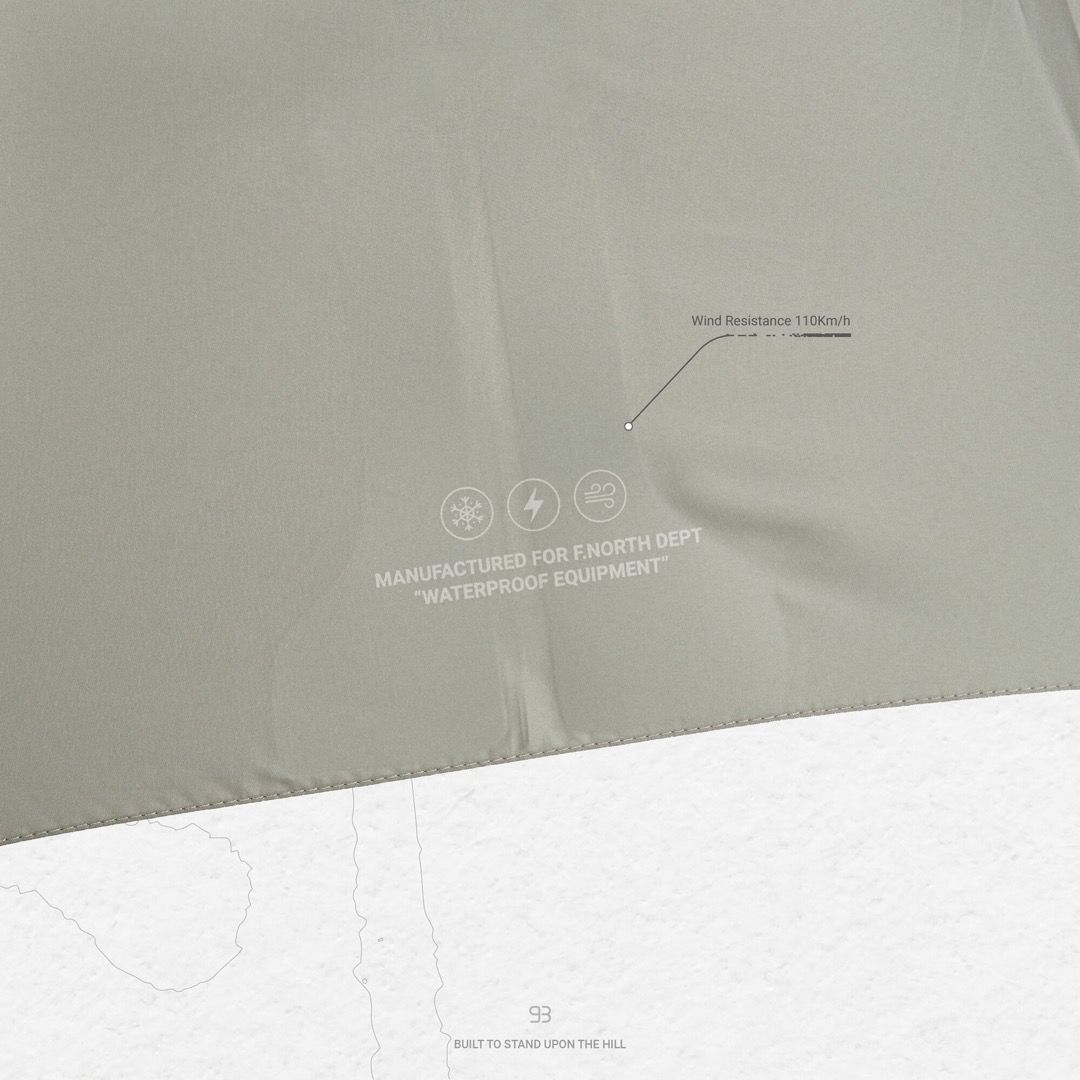 全新 “AC-05” Logo Tech Folding Umbrella GOOPiMADE 孤僻 雨傘 灰色 照片瀏覽 4
