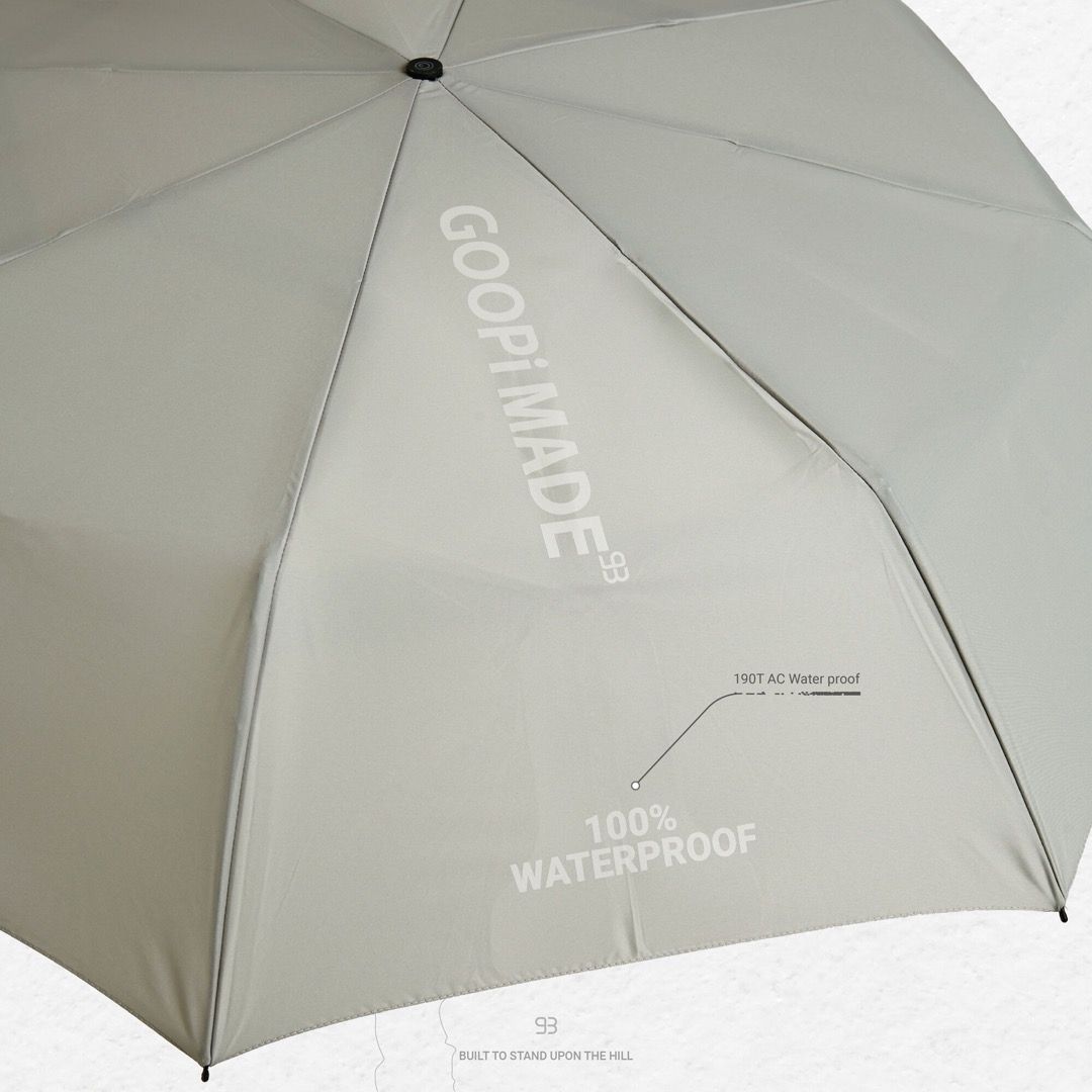 全新 “AC-05” Logo Tech Folding Umbrella GOOPiMADE 孤僻 雨傘 灰色 照片瀏覽 3