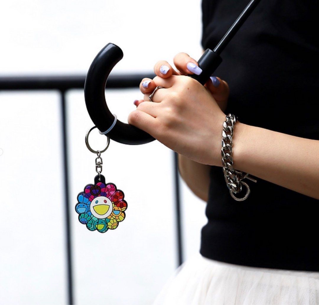 村上隆 Rainbow Flower Key Chain-