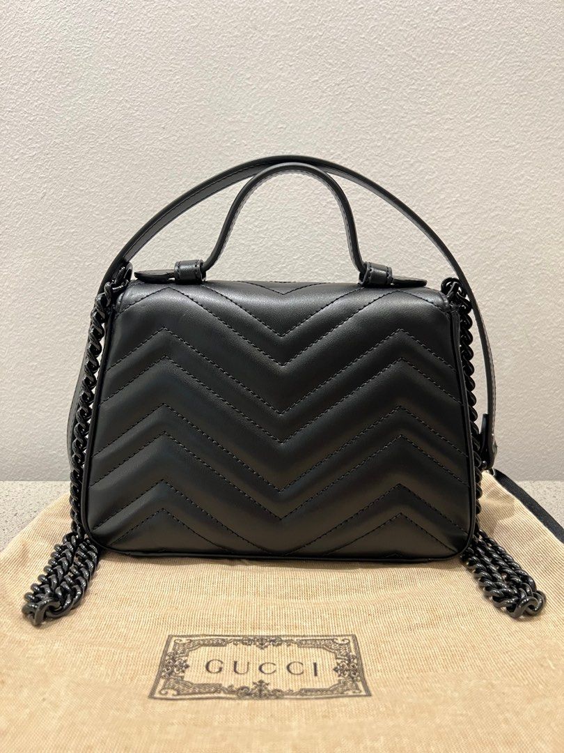 Gg marmont matelassé top handle bag discount