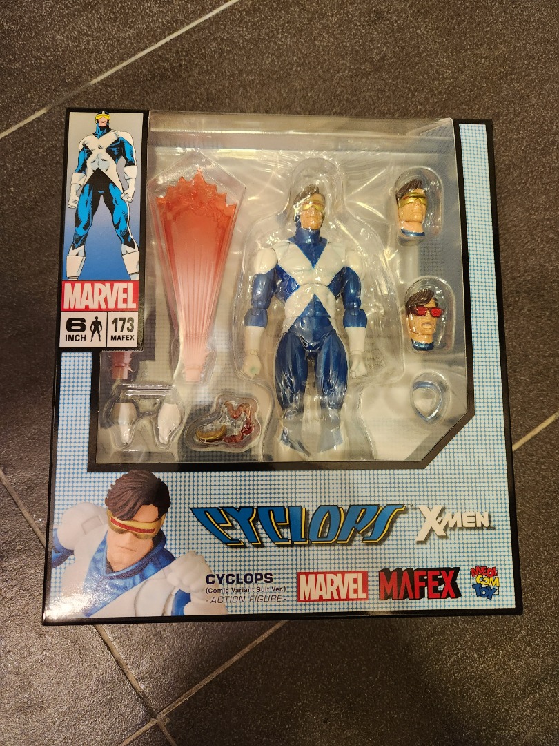 全新Mafex No. 173 X-men 雷射眼Cyclops Comic Variant Suit Ver