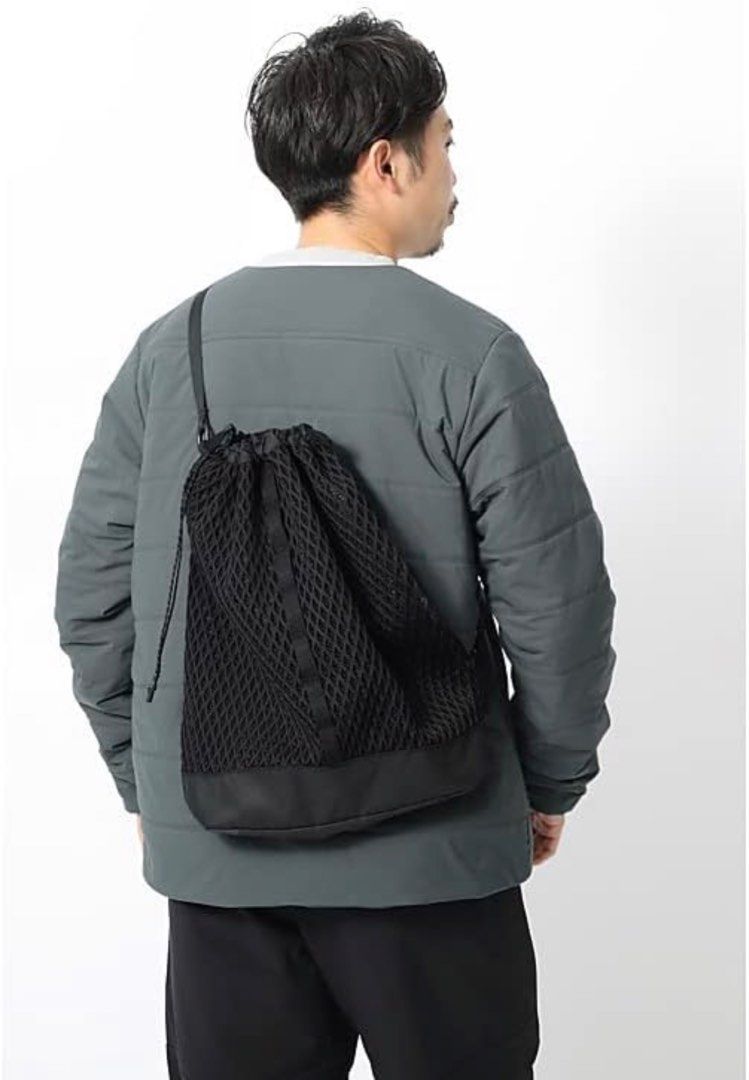 日本代購Snow Peak Double Face Mesh Shoulder Bag, 男裝, 袋, 腰袋