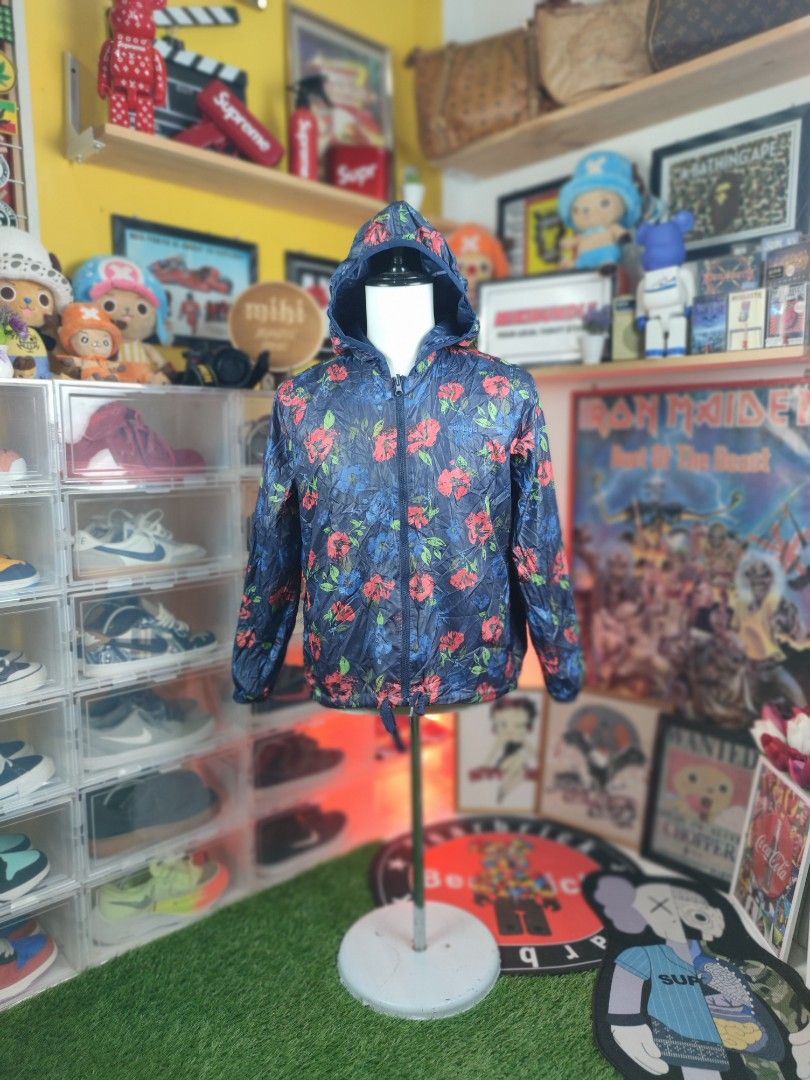 Adidas floral windbreaker hot sale