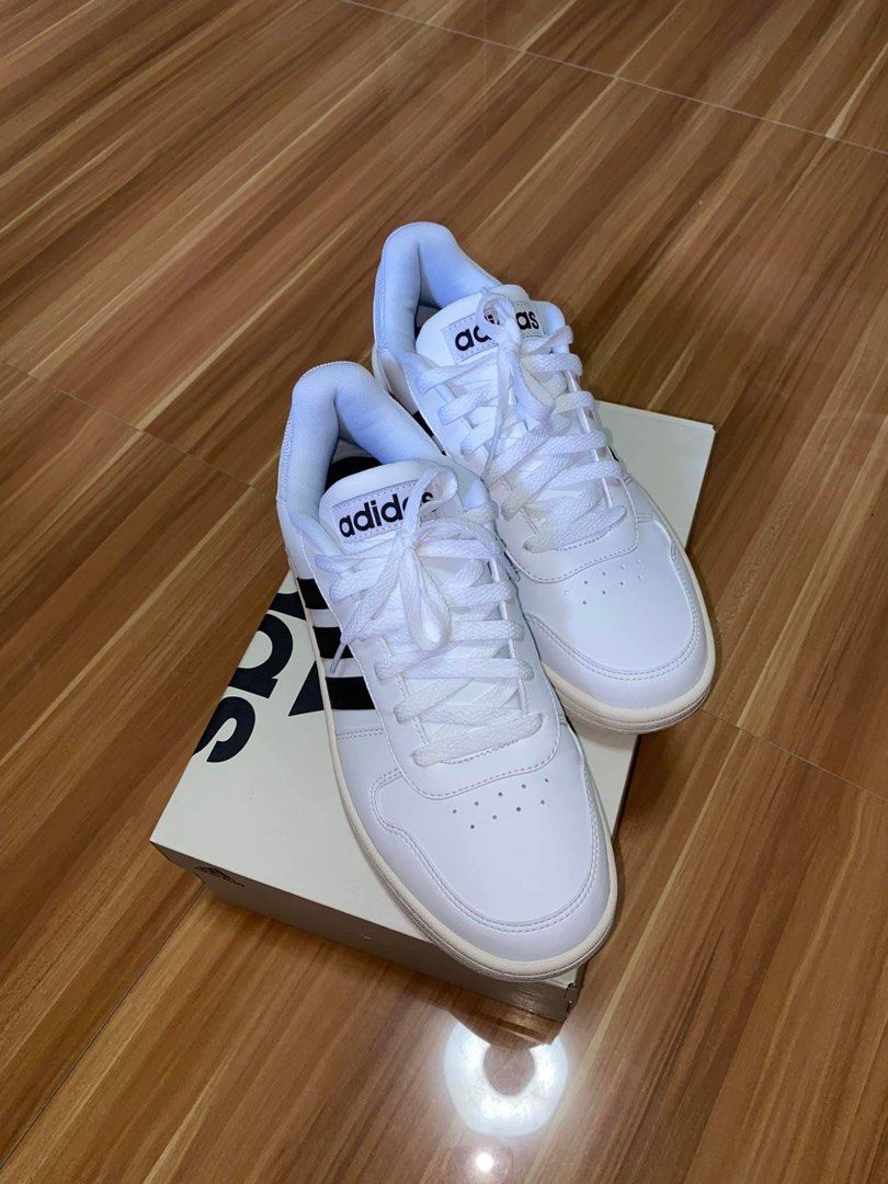 Adidas white 2025 hoops 2.0