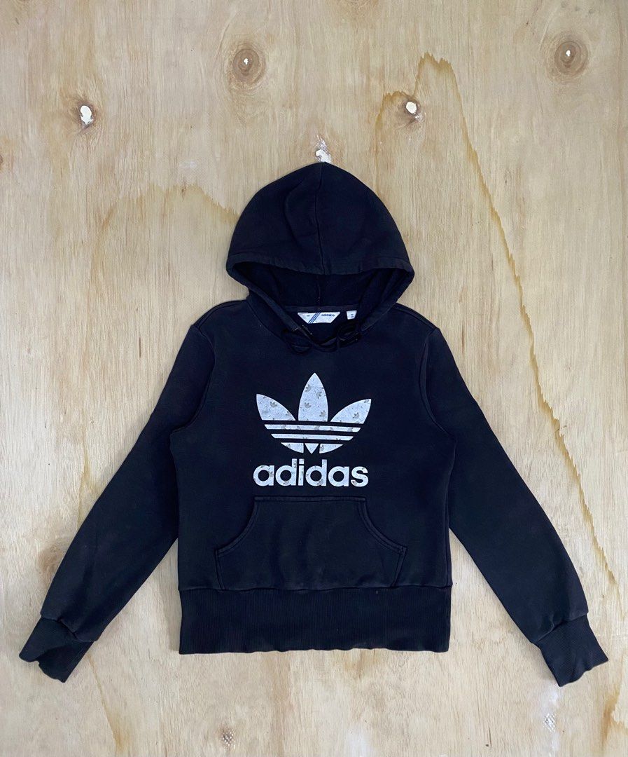 ADIDAS HOODIE TREFOIL SIZE XS PIT 18 Women s Fashion Tops