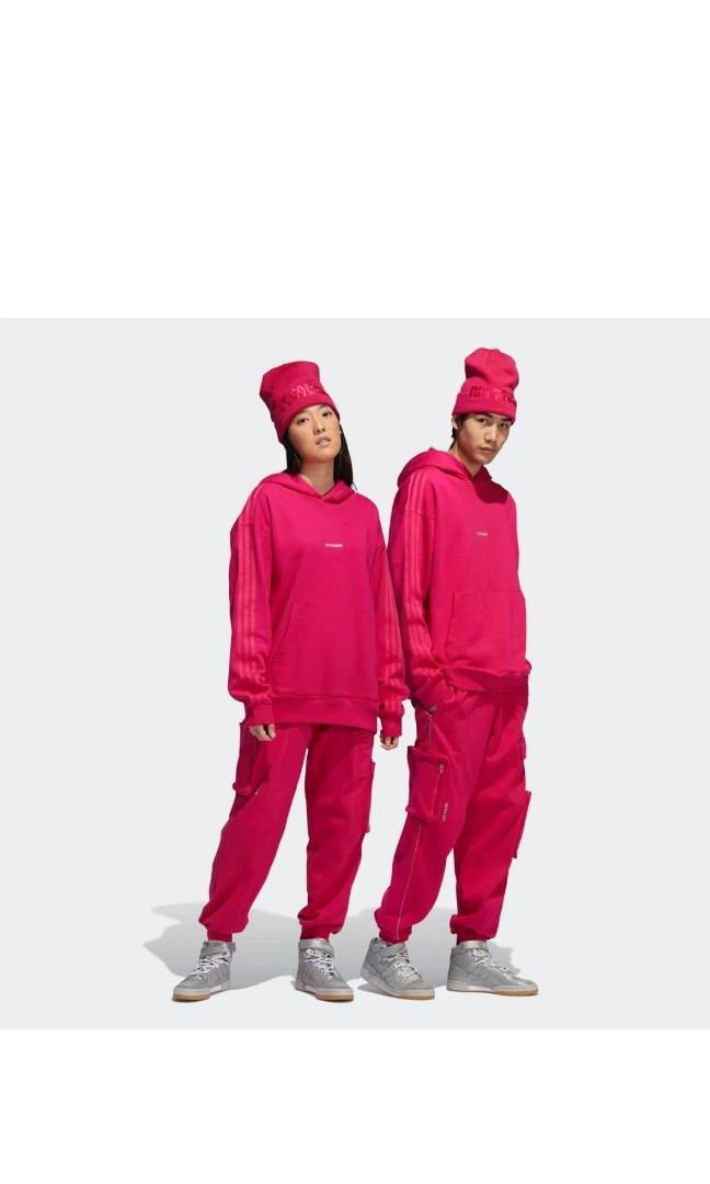 Adidas X IVY PARK Pink Cargo sweat pants Unisex, Men's Fashion, Bottoms ...