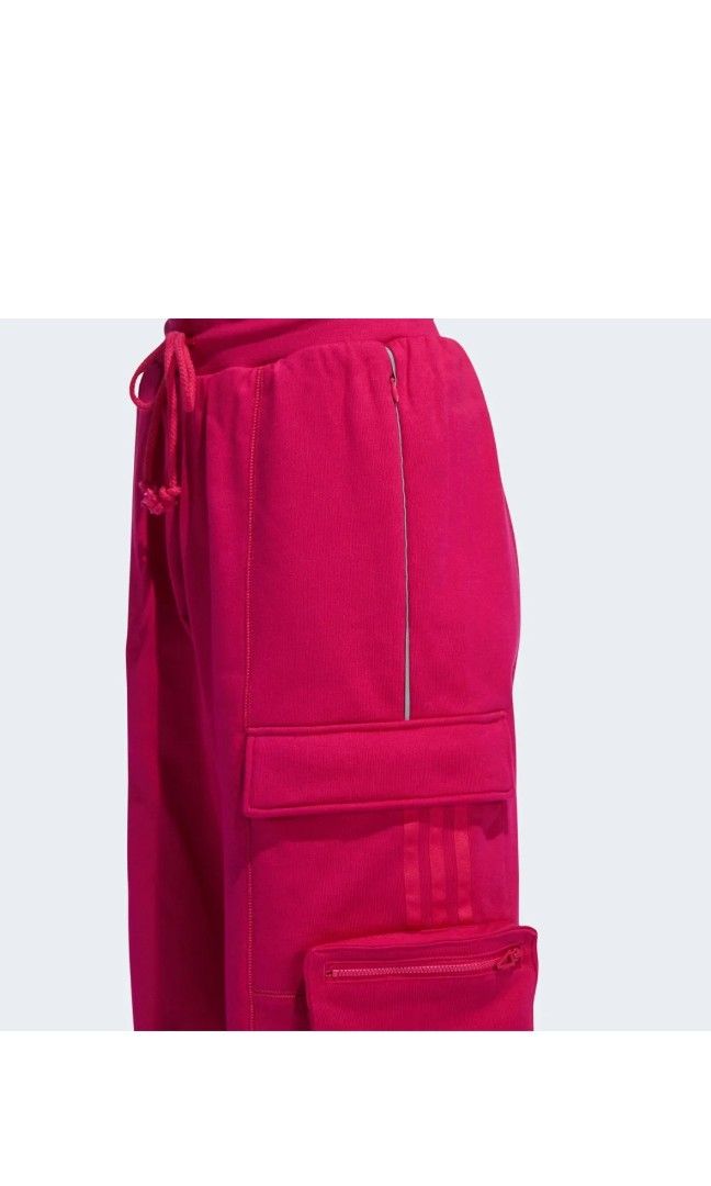 Adidas X IVY PARK Pink Cargo sweat pants Unisex, Men's Fashion, Bottoms ...