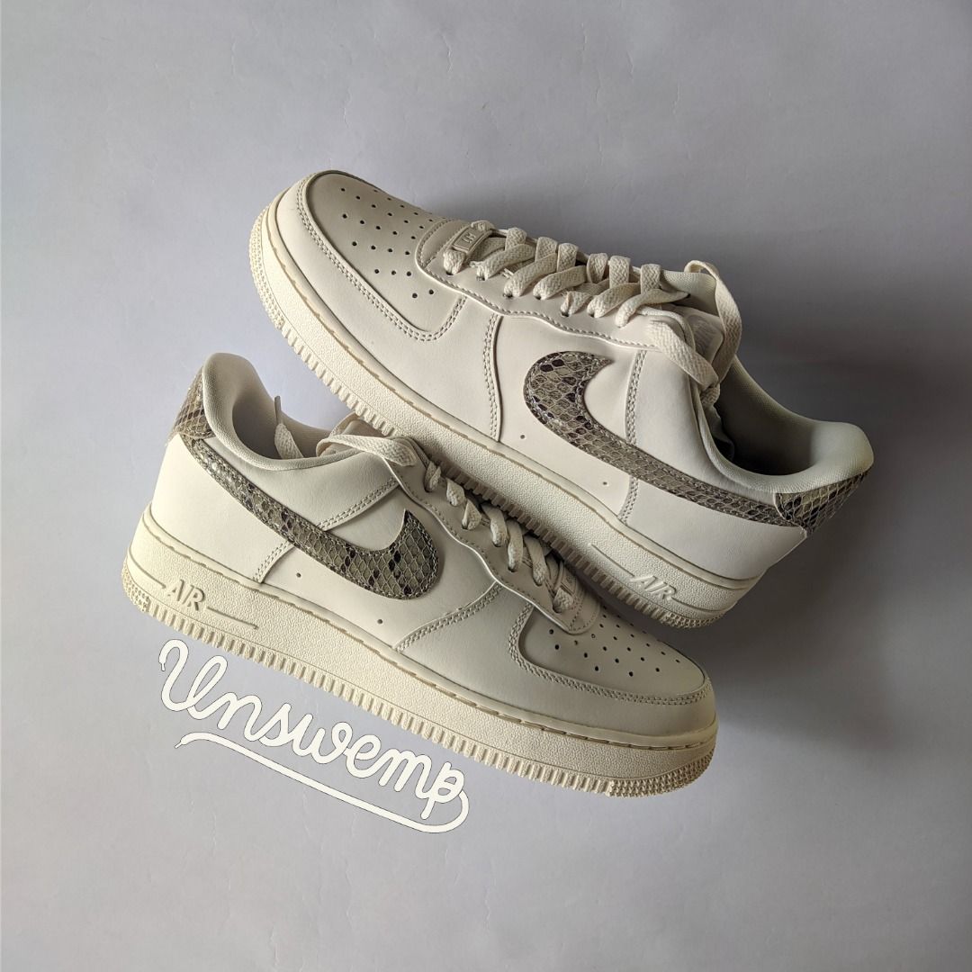 Ivory snakeskin outlet air force 1