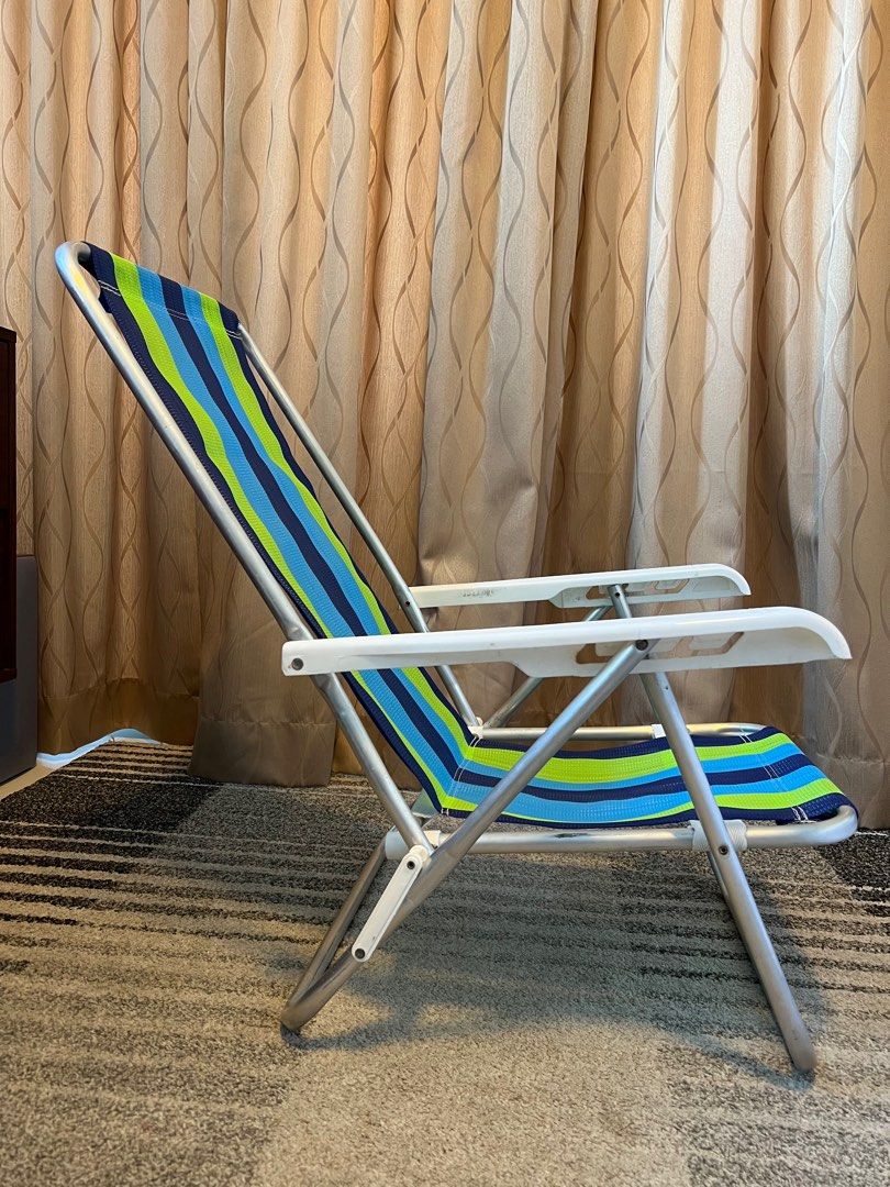 Aluminium beach chair 4 Position Recliner Assorted Colors