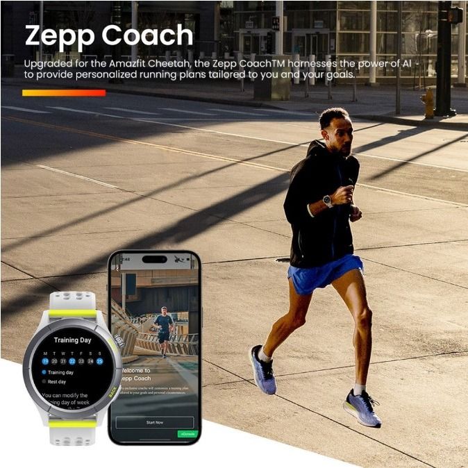 Amazfit Cheetah (Square) Chat AI Coaching Running Smartwatch Malaysia