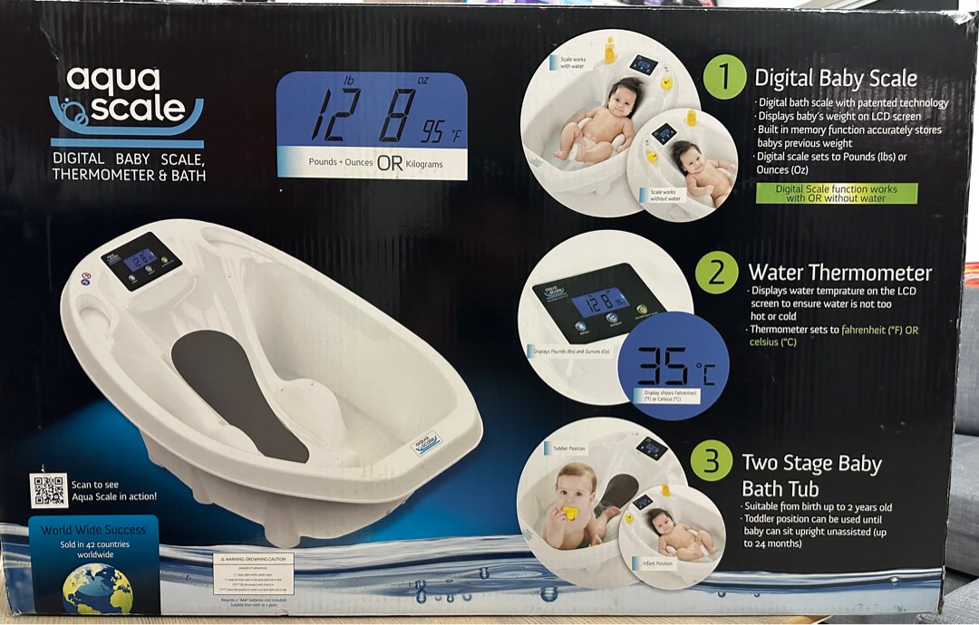 Aqua scale digital baby bath clearance