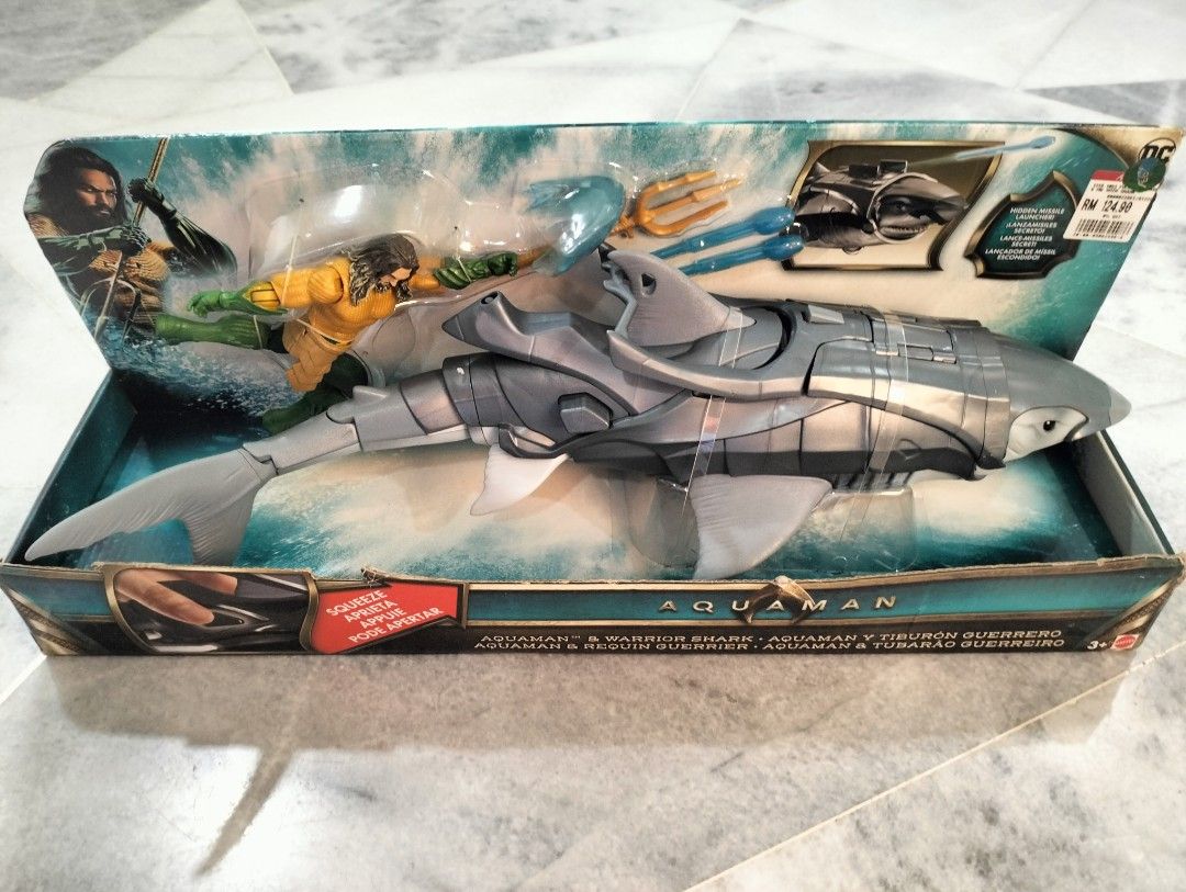 Aquaman 15cm figure warrior shark discount pack