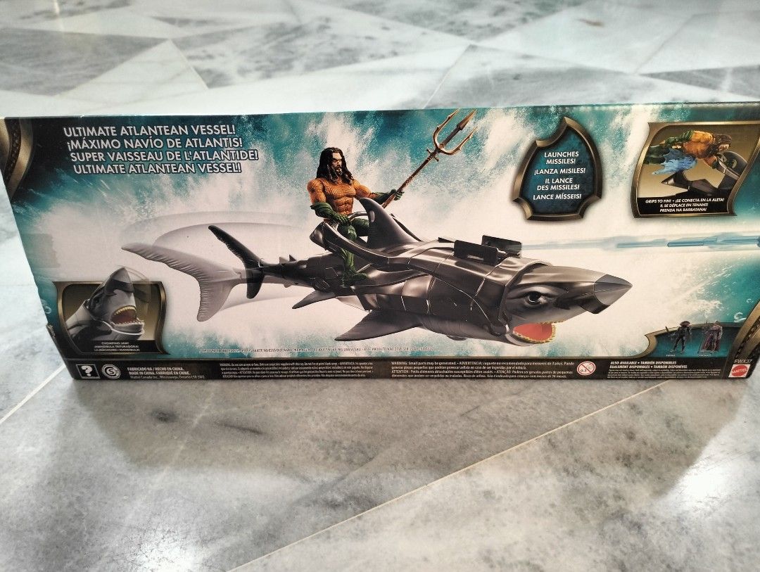 Aquaman and Warrior Shark Mattel Hobbies Toys Toys Games