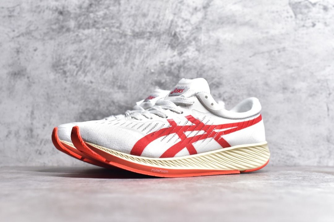 ASICS Men s METARACER TOKYO Running Shoes White orange