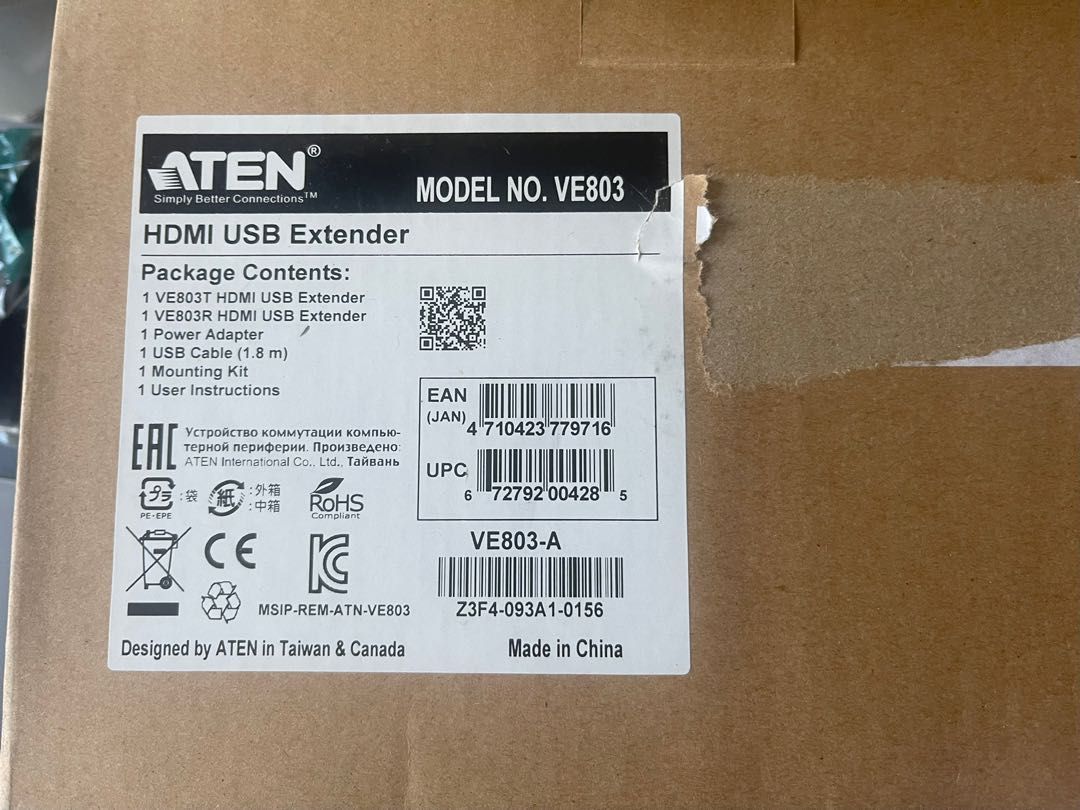Aten ve803 2025 hdmi usb extender