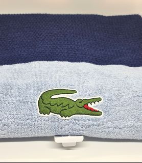 Authentic Lacoste Bath/Beach Towel Blue