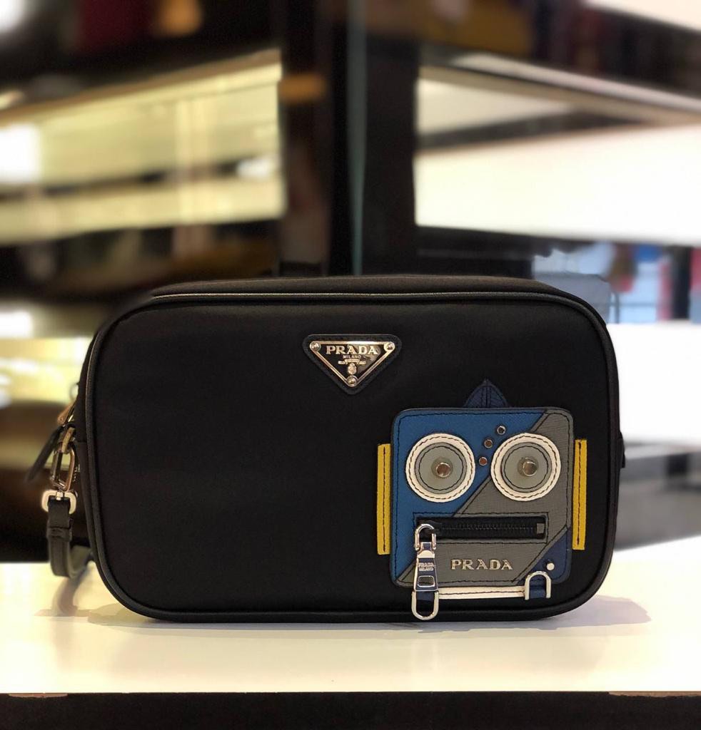 Authentic Prada Limited Edition Robot Pouch. Rare Item Luxury