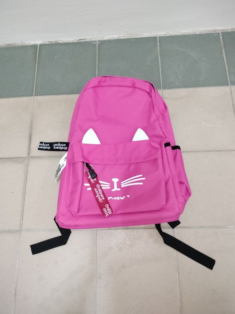 Multicolor Ordinary Unique Kitty Girls Backpack, Number Of Compartments: 2,  Bag Capacity: 21 Liter,18 Liter
