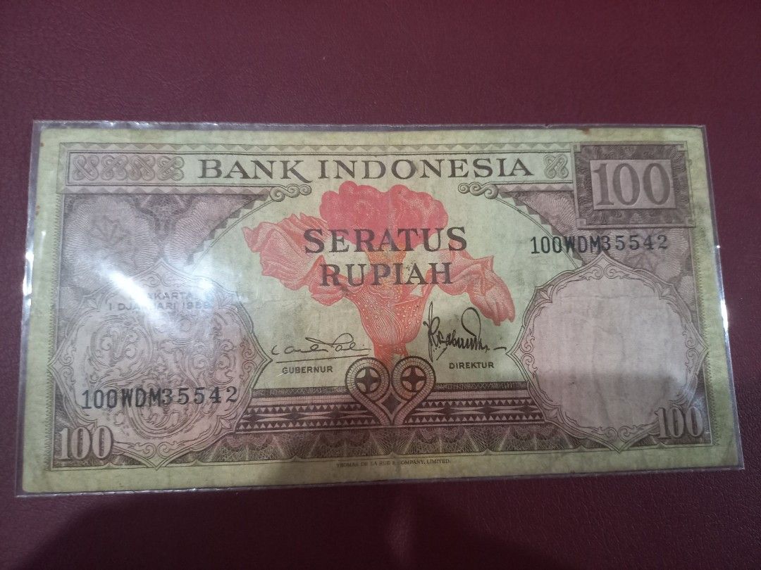 Banknotes 1959 indonesia 100 rupiah, Hobbies & Toys, Collectibles ...