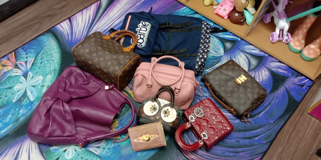 Barbie Lv Dior Speedy Hello Kitty, Luxury, Bags & Wallets on Carousell