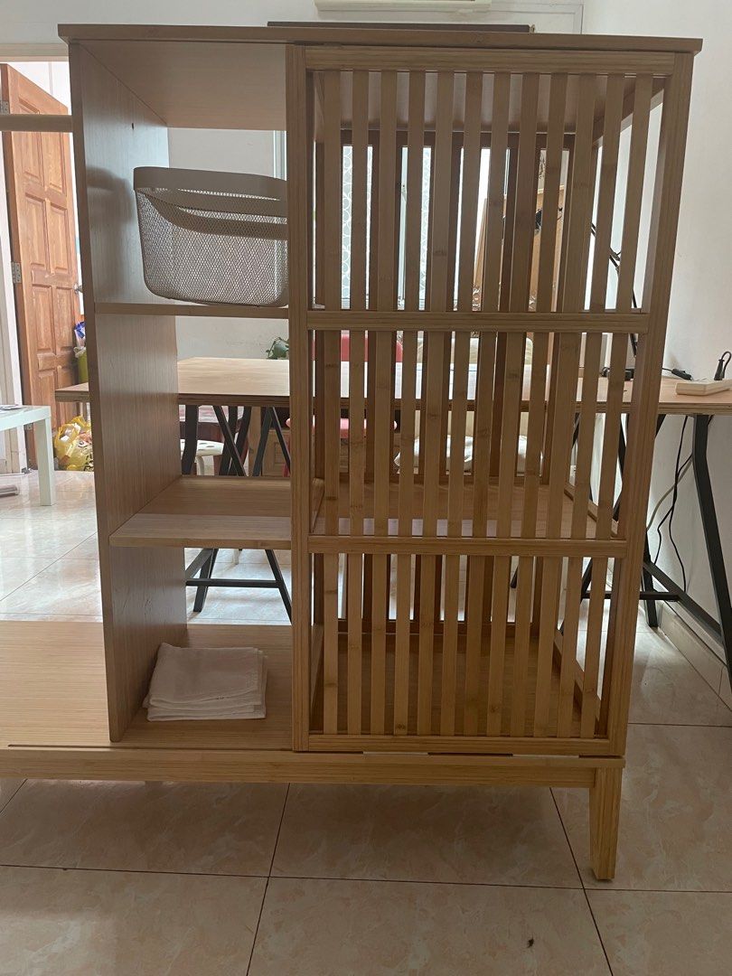 Nordkisa open wardrobe top with sliding door