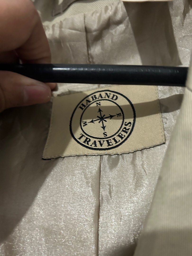 Oversized Beige Coat Blazer / Jacket (Category: Coats, Jackets and Outerwear) located in Manila. Submitted by aboutsammy (Listing ID 1242013683, Image 3). Description: Perfect for oversized getup. No discoloration. Item is in mint condition. Just needs to rewash as its stored for so long. Has inside pockets just because. L on tag but fits up to XXL No rush shipping please. RFS: Decluttering era.