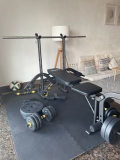 Gold's gym hotsell bench bar weight
