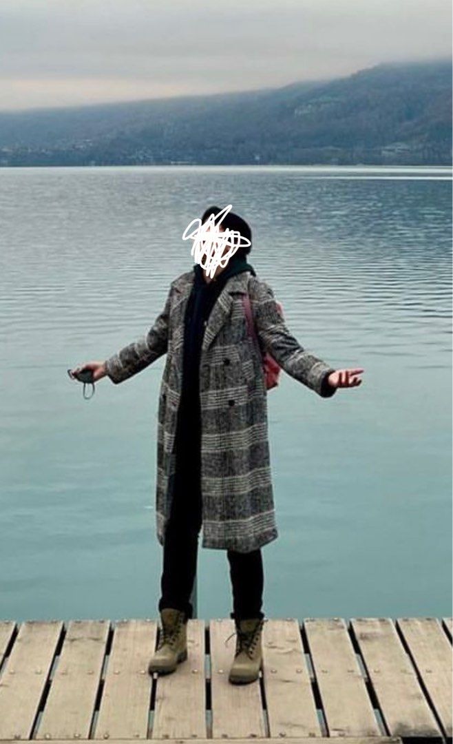 Bershka wool jacket sales