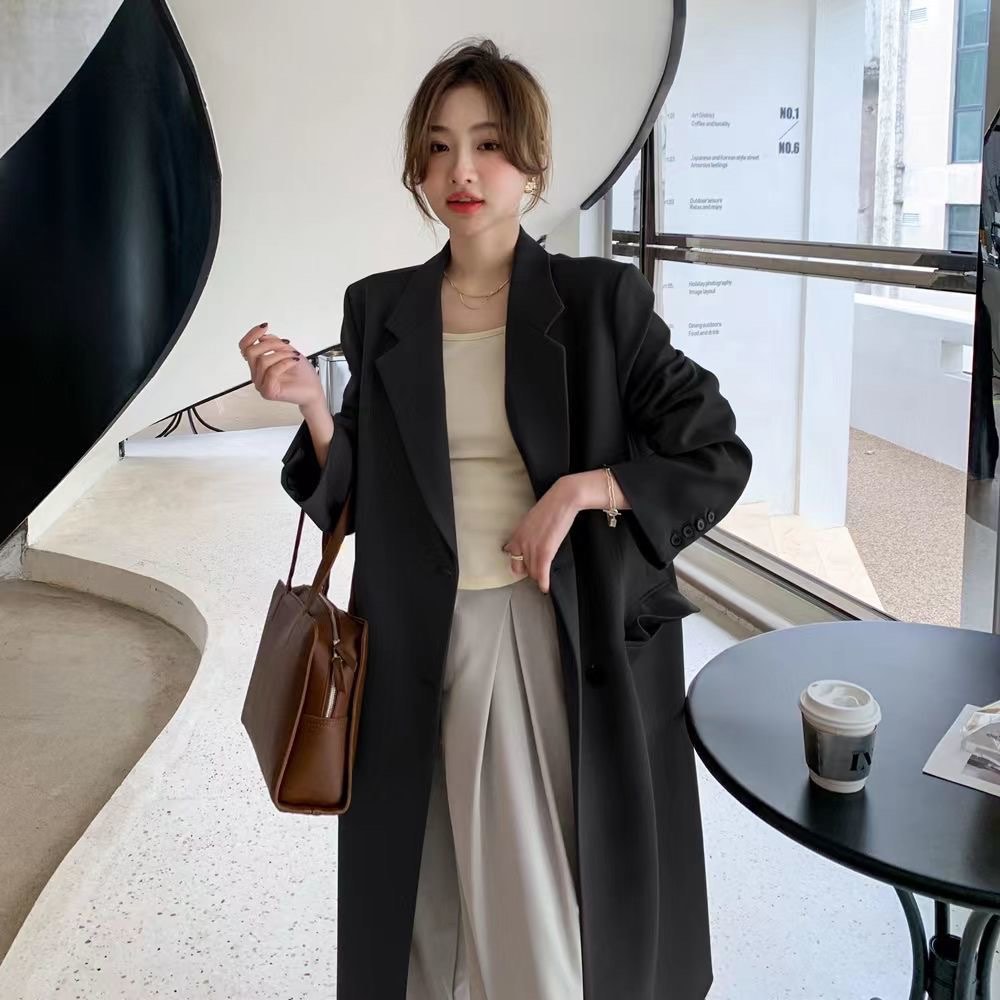 Korean long coat new arrivals trend