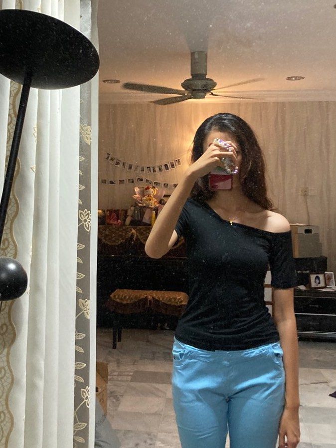 One side off shoulder blouse discount