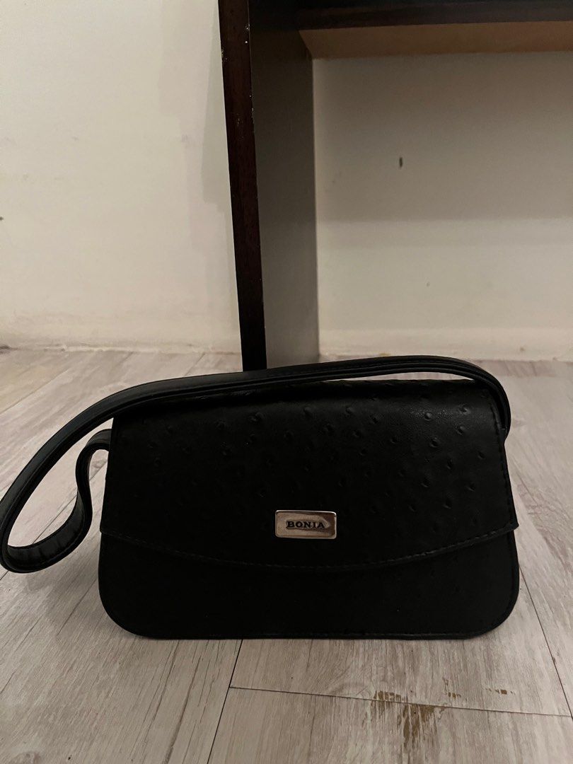 Bonia black bag 2025