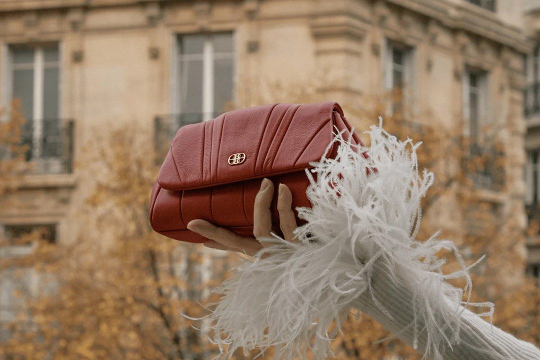 BONIA Croissant Crossbody Bag Red