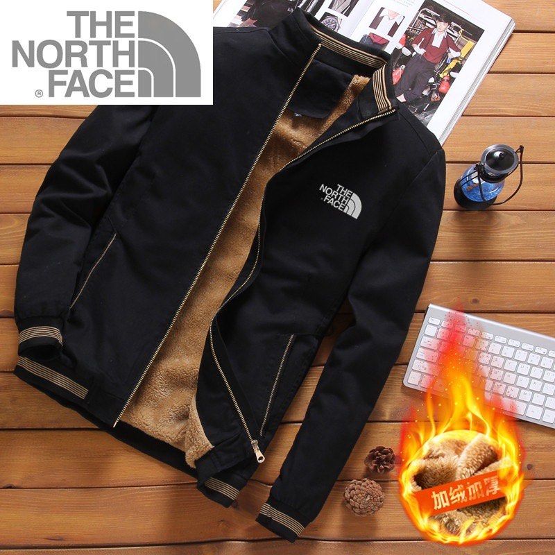 BRAND NEW IN STOCK TNF The NorthFace Windbreaker Pure Cotton In Autumn And Winter Men S Coat Casual Loose Jacket Add Fleece To Thicken