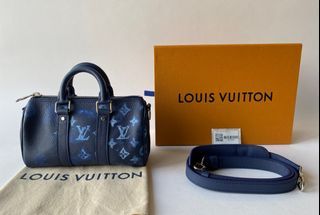 Louis Vuitton Sac Plat Zippe Ink Watercolor in Cowhide Leather