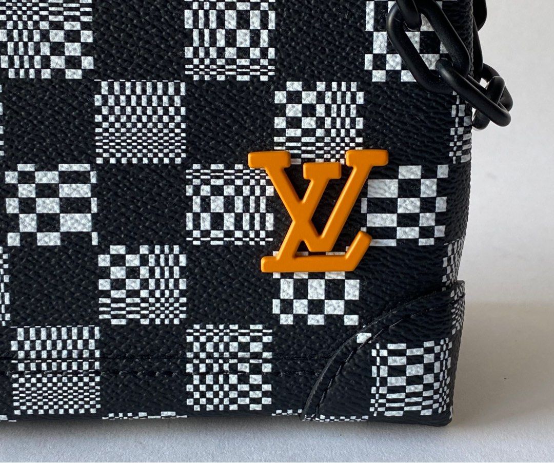 Louis Vuitton Virgil Abloh Damier Distorted Steamer Xs Handbag