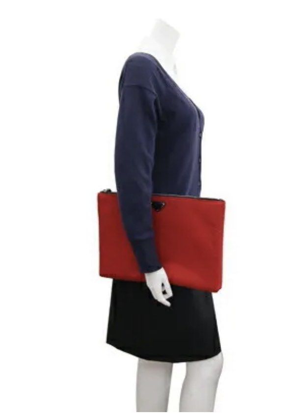 Prada sales padded clutch