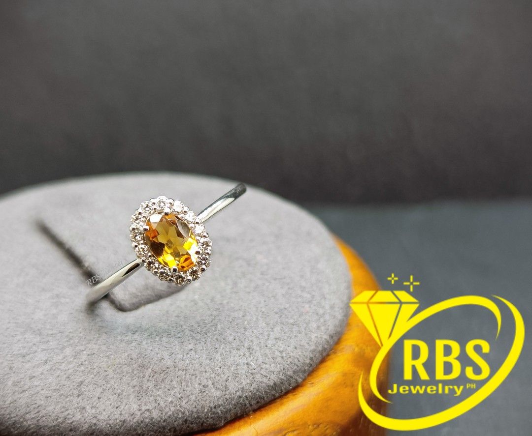 Brazilian Citrine Platinum Diamond Ring (Category: Rings) located in Manila. Submitted by rbsjewelry (Listing ID 1242050023, Image 3). Description: Brazilian Citrine Platinum Diamond Ring - Available, On Hand - .40 ct Natural Oval Citrine - .15 ctw Natural Diamonds - VS, H-I, Round, Earth-Mined - Solid Platinum Setting - Imported Japan Setting * Pawnable or money back! * Guaranteed genuine & earth-mined * NOT lab grown or CVD diamonds * First-com