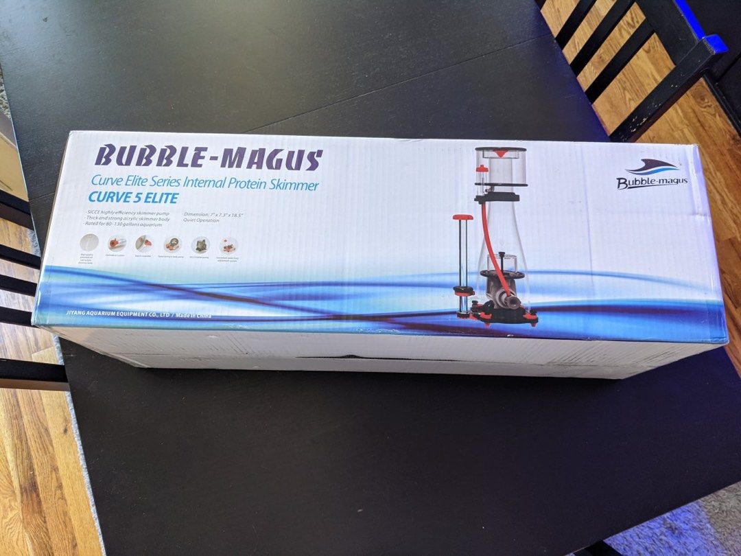 Bubble magus bm curve 5 skimmer saltwater aquarium marine pump, Pet