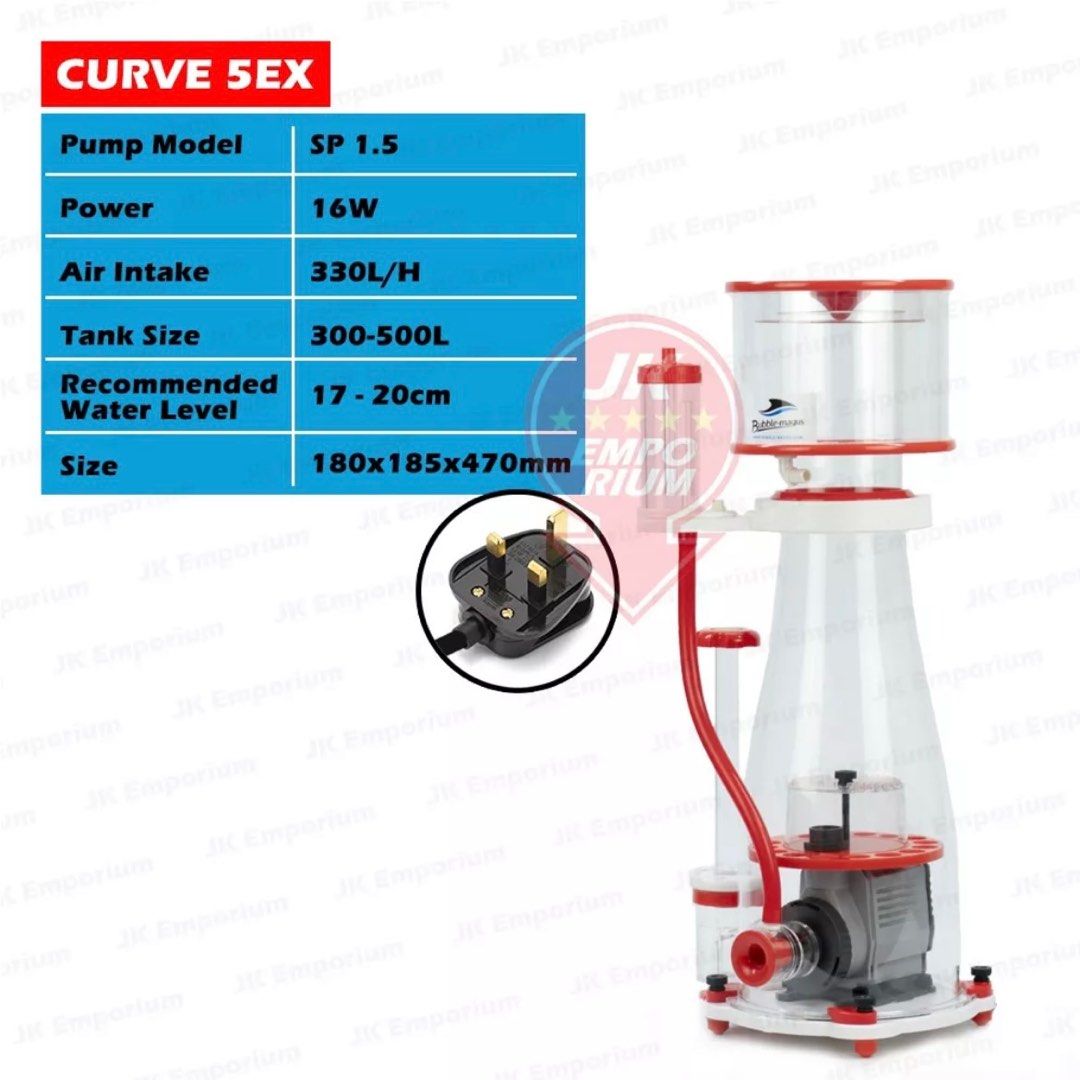 Bubble magus bm curve 5 skimmer saltwater aquarium marine pump, Pet