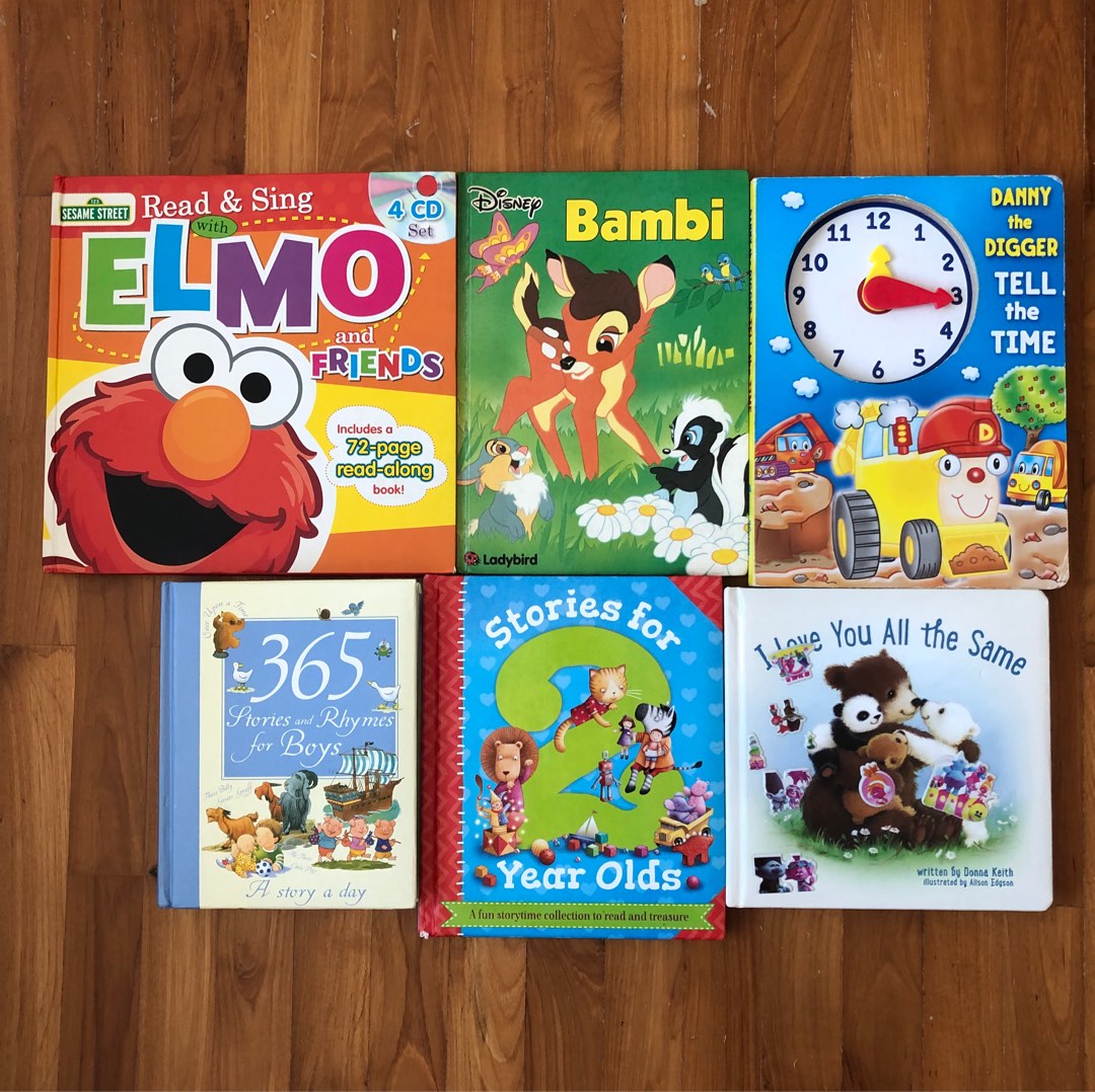 Bundle of 6 English hard cover pictorial picture story books for babies ...