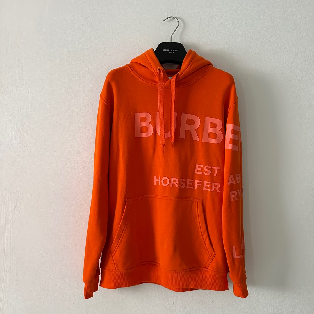 Orange burberry outlet hoodie