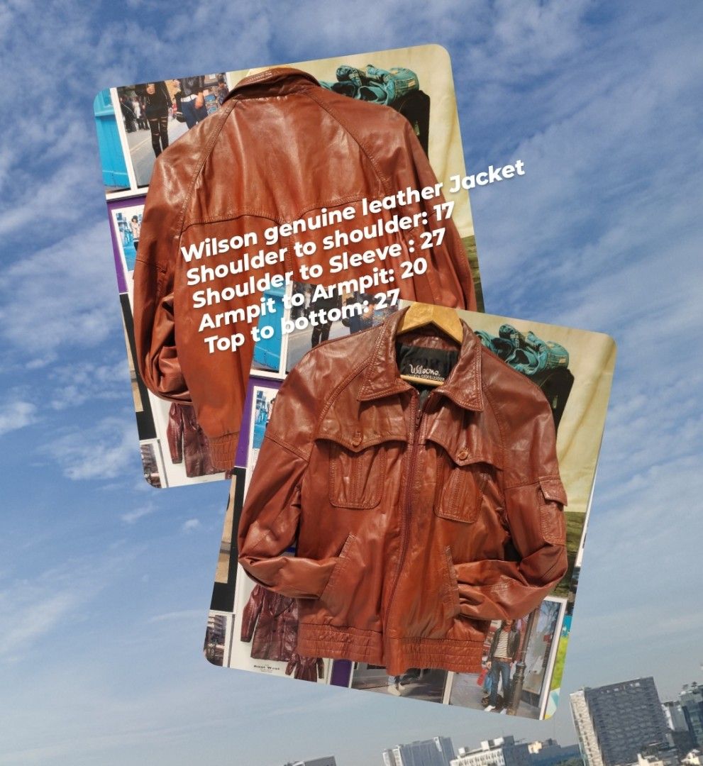 Wilson genuine leather jacket store