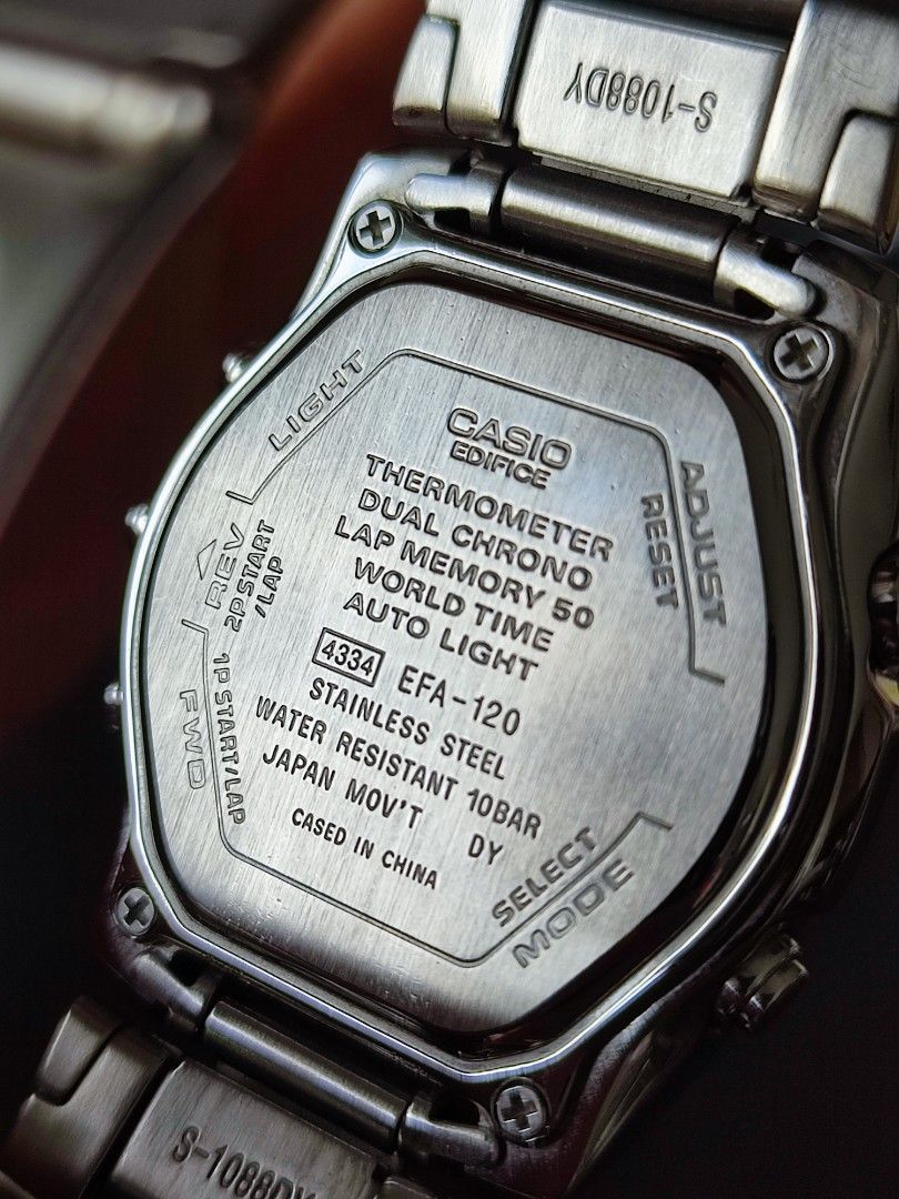 Casio edifice thermometer shop